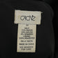 Cache Black Ponte Knit With Gathered Waist Brown Gold Accents Dress Sz-10