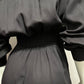 Vintage D. Frank Rayon With Jewel Accents Black Jumpsuit Sz-8 (Small)