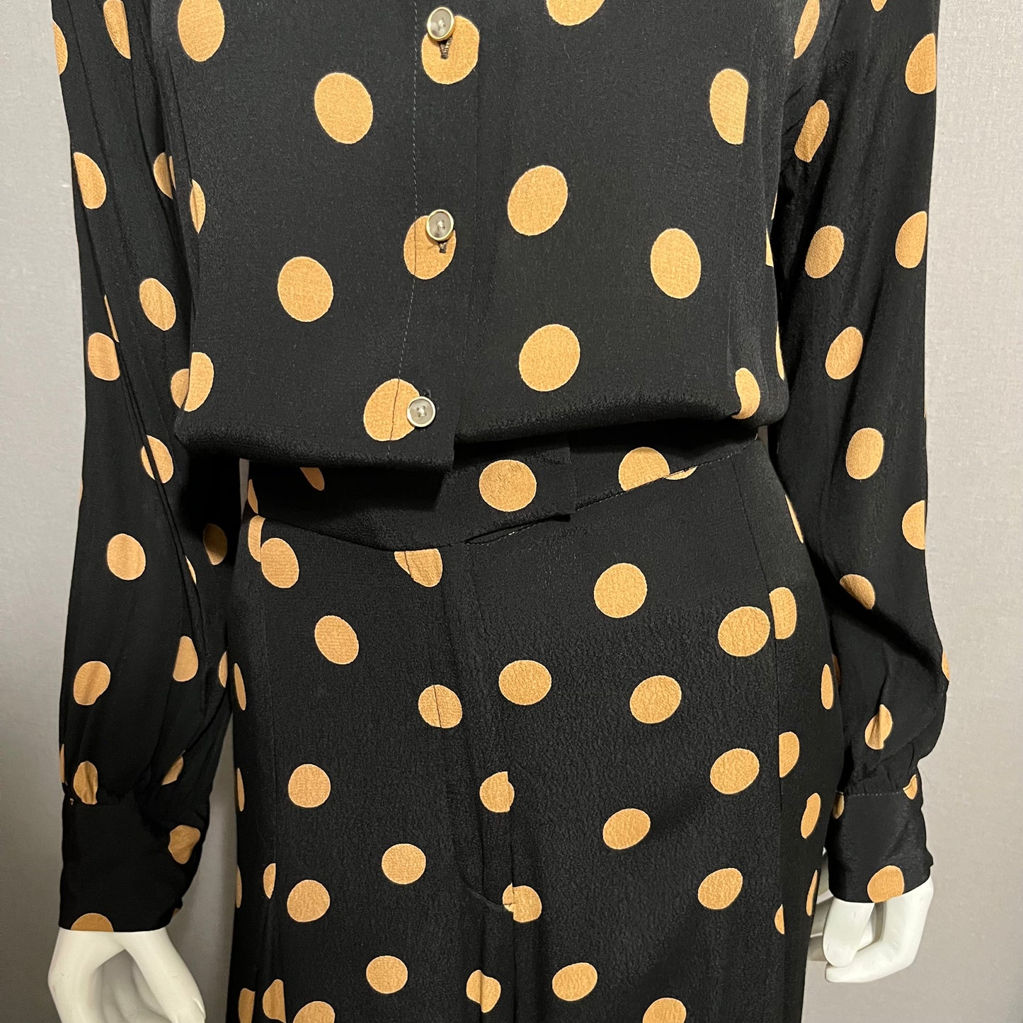 Anthropologie Loveland Wide-Leg Polka Dot Jumpsuit Sz-12