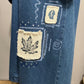 Vintage Denim Leaf Theme Duster Jacket Sz-2X