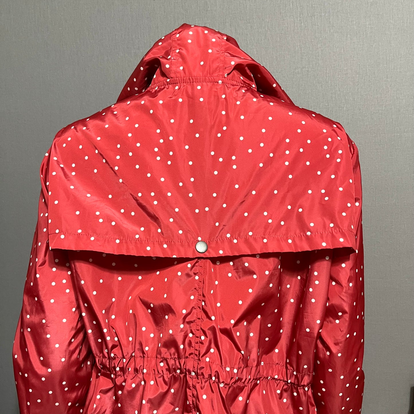 Torrid Red Polka Dot Nylon Rain Jacket Sz-0