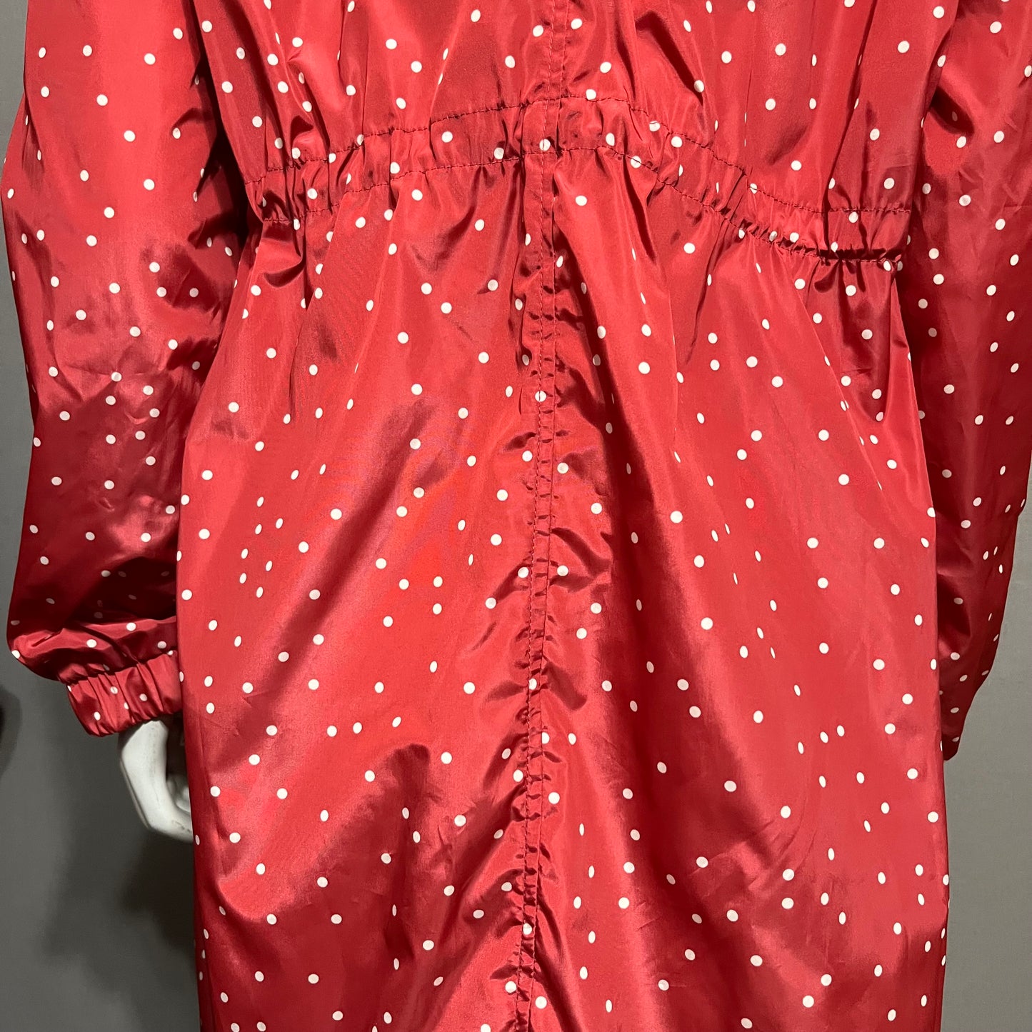 Torrid Red Polka Dot Nylon Rain Jacket Sz-0