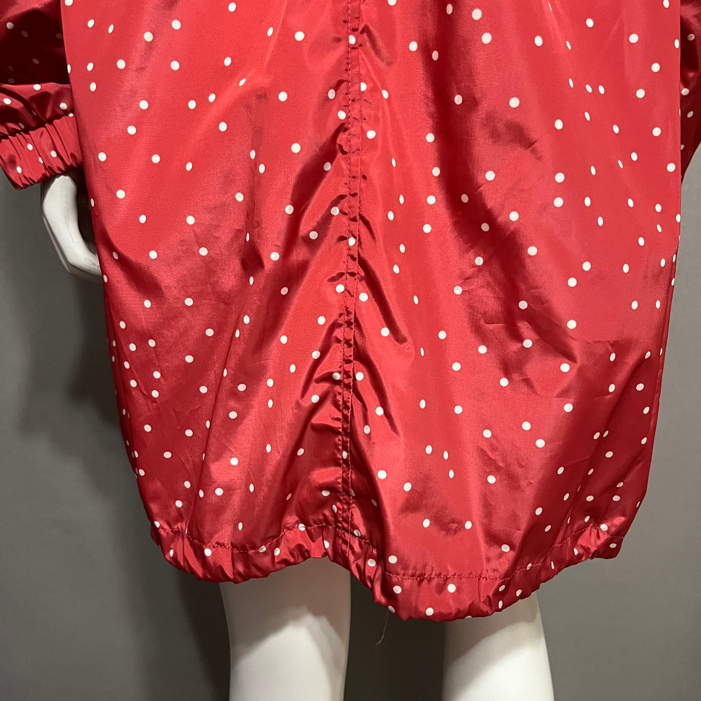 Torrid Red Polka Dot Nylon Rain Jacket Sz-0