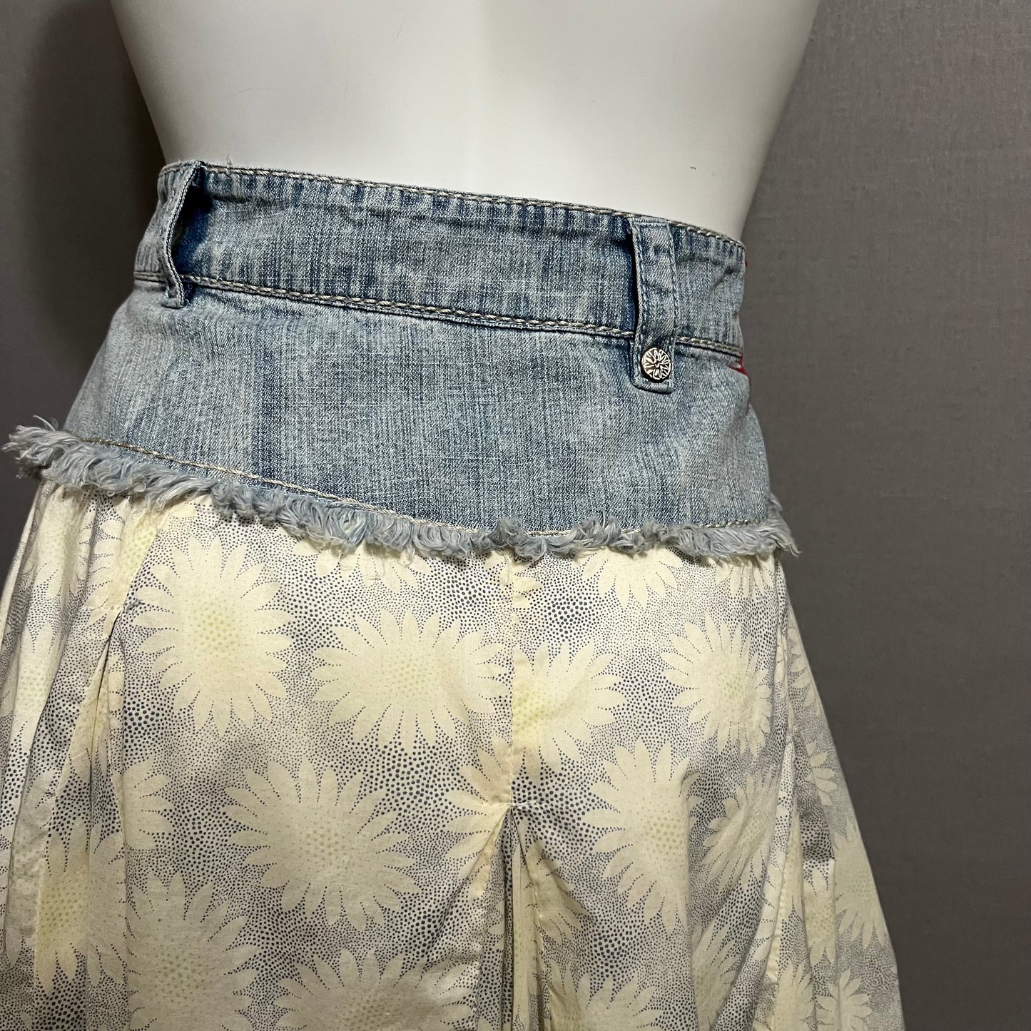 Blue Willis Denim Cotton Fit & Flare Skirt Sz-16 or 1X