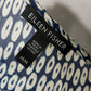 Eileen Fisher Blue Circle Print 100% Silk Dress Sz-Medium