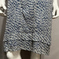 Eileen Fisher Blue Circle Print 100% Silk Dress Sz-Medium