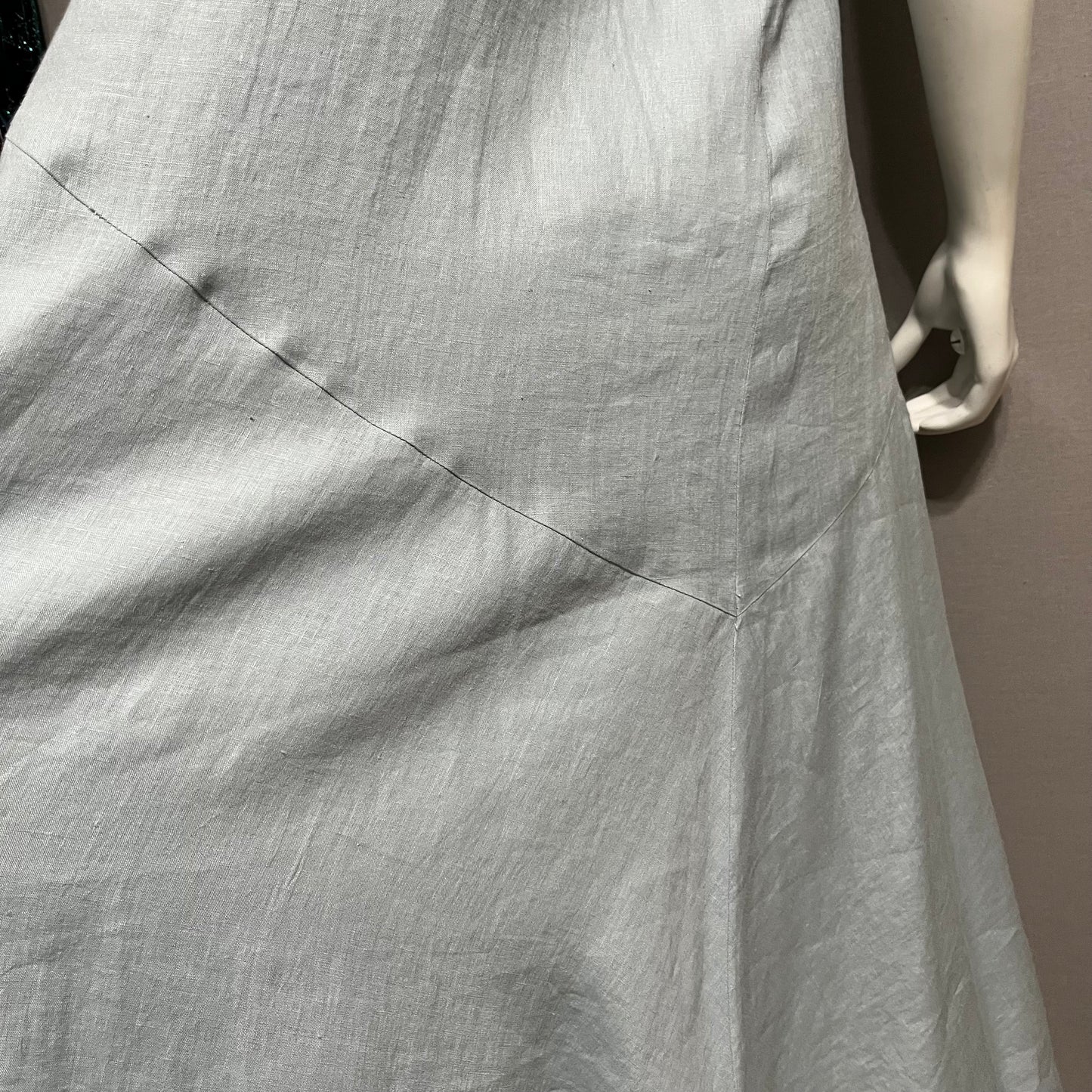 Eileen Fisher Light Blue 100% Linen Dress Sz-Medium