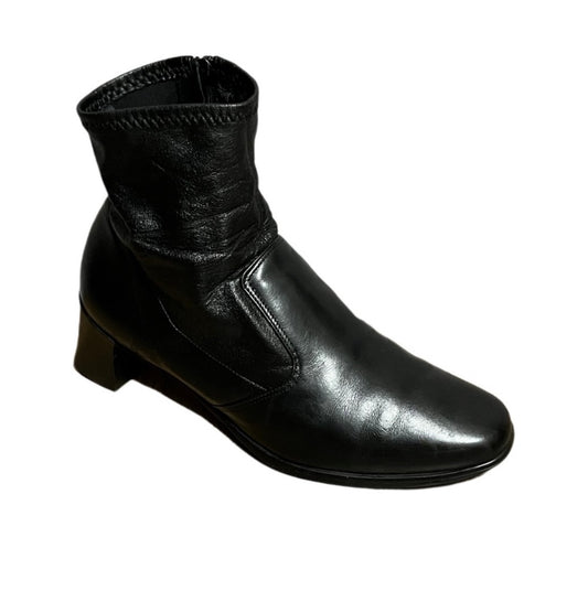Munro Leather Ankle Boots Sz-8