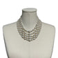 Vintage Faux Pearl 5 Layer Necklace