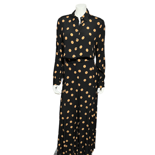 Anthropologie Loveland Wide-Leg Polka Dot Jumpsuit Sz-12