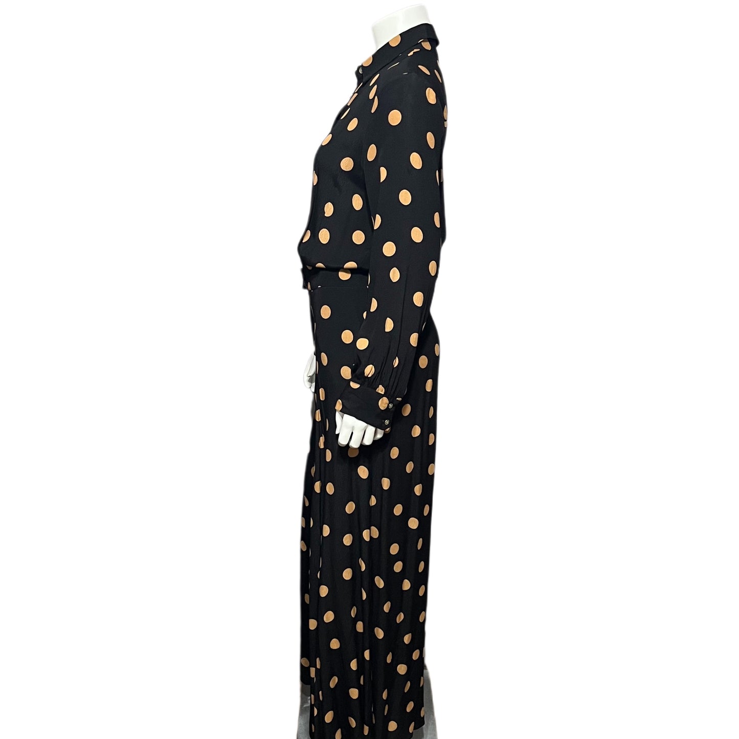 Anthropologie Loveland Wide-Leg Polka Dot Jumpsuit Sz-12