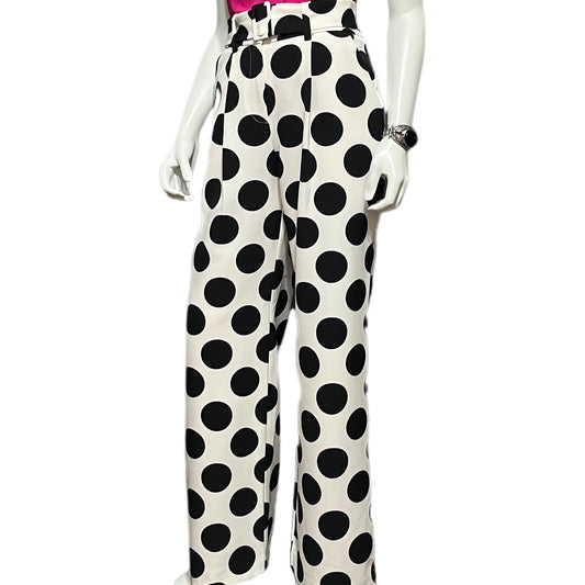 New York & Company Large Polka Dot Pants Sz-4