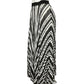 Ann Taylor Black White Pleated Maxi Skirt Sz-Medium/Large