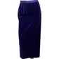 Watters Vintage Velvet Purple 100% Cotton 2 Pc Skirt Set Sz-18