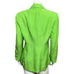 Classiques Entier Lime Green Silk Linen Blazer Sz-Small