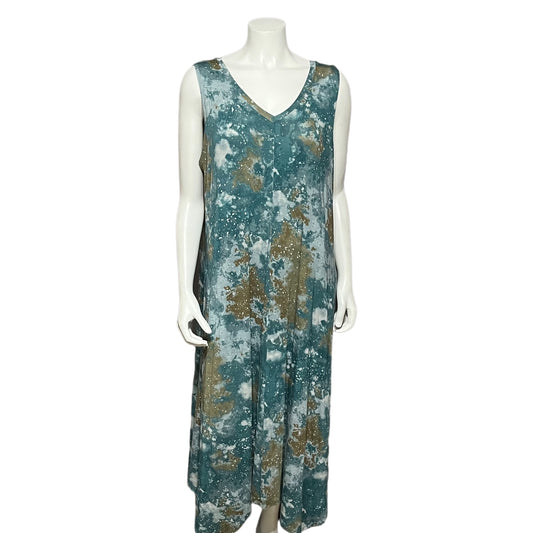 Logo By Lori Goldstein Tye Dye Maxi Dress Sz-XL #97