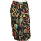 Vintage Alfred Dunner Chain & Belt Pleated Skirt Sz-14