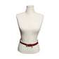 Brighton Red Genuine Leather Textured Belt Sz-Medium/Large