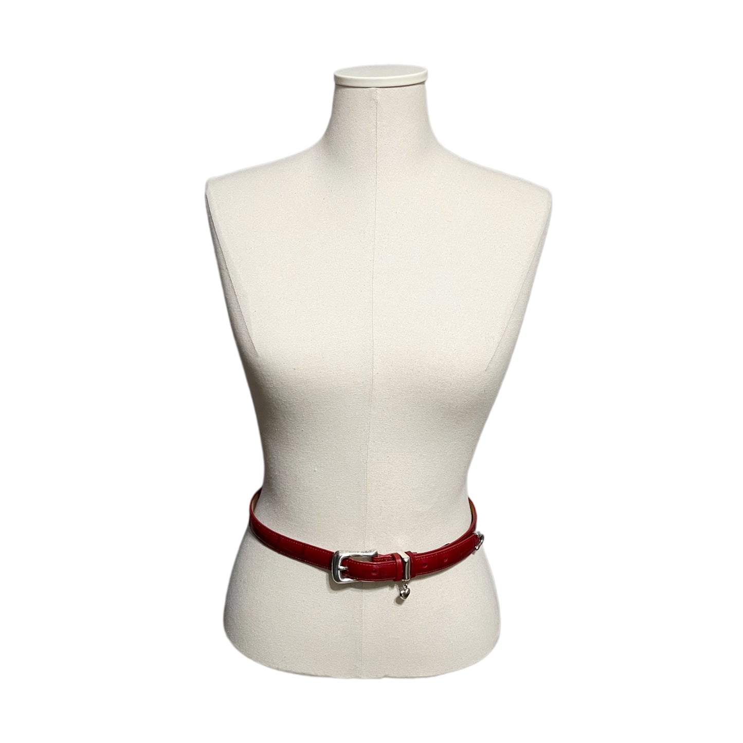 Brighton Red Genuine Leather Textured Belt Sz-Medium/Large