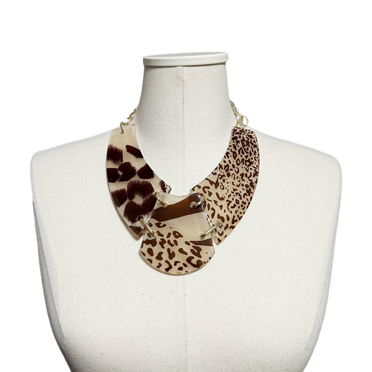 Statement Cheetah Print Necklace