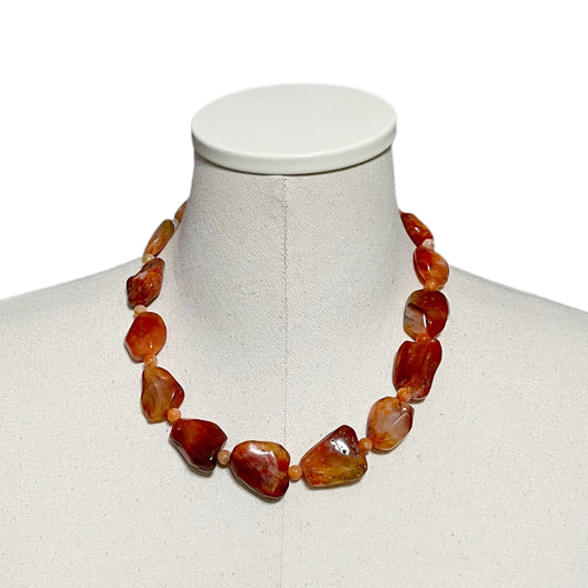 Orange Beaded Necklace