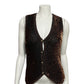 Metallic Copper Sequin Vest