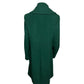 Vintage Emerald Green Wool Abstract Coat Sz-XL