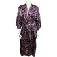 California Dynasty Purple Paisley Robe Sz-Large