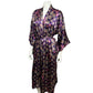 California Dynasty Purple Paisley Robe Sz-Large