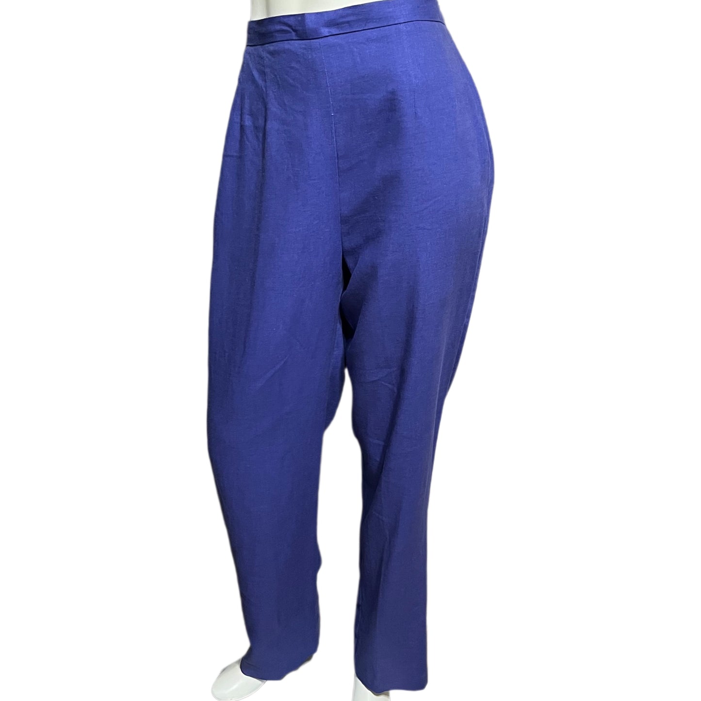 Sag Harbor Purple 3 Pc Linen Pant Set Sz-8