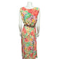 Coldwater Creek Tan Floral Pastel Dress Sz-16P