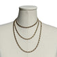 Monet Gold S -shaped  Long Chain Necklace