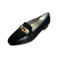 Ros Hommerson Navy Leather Elephant Loafer Sz-7W