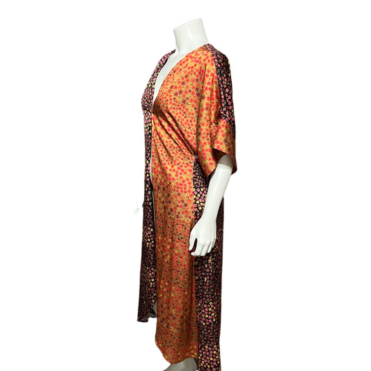 Honey Punch Floral Open Front Kimono or Dress Sz-Large