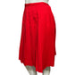 Vintage Michele Red Pleated Skirt Sz-10