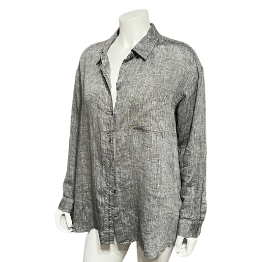 J. Jill Gray Linen Top Sz-1X