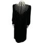 Vintage Argenti Notte Black Velvet Sequin Beaded Dress Sz-10