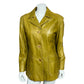 Green & Yellow Leather Jacket Sz-Medium