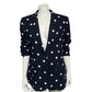 Banana Republic Navy Polka Dot Blazer Sz-14