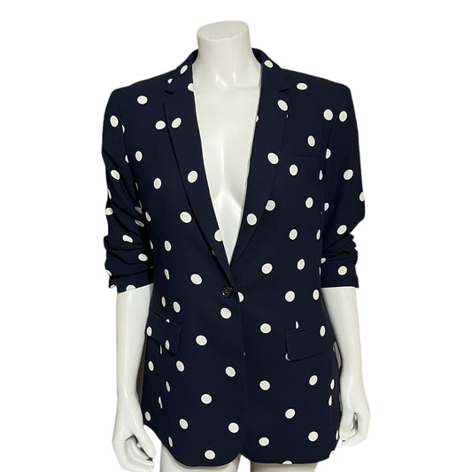 Banana Republic Navy Polka Dot Blazer Sz-14