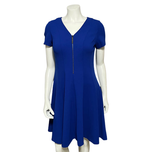 DKNY Cobalt Blue Fit & Flare Dress Sz-6