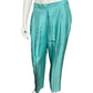 Adrianna Papell Silk Turquoise Pants 3 Pc Set Sz-12