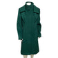 Vintage Emerald Green Wool Abstract Coat Sz-XL