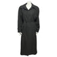 Vintage Utex Black Longline Trench Coat Sz-14