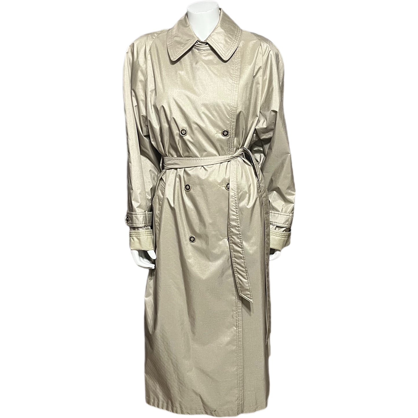 Fleet Street Champagne Longline Trench Jacket Sz-14