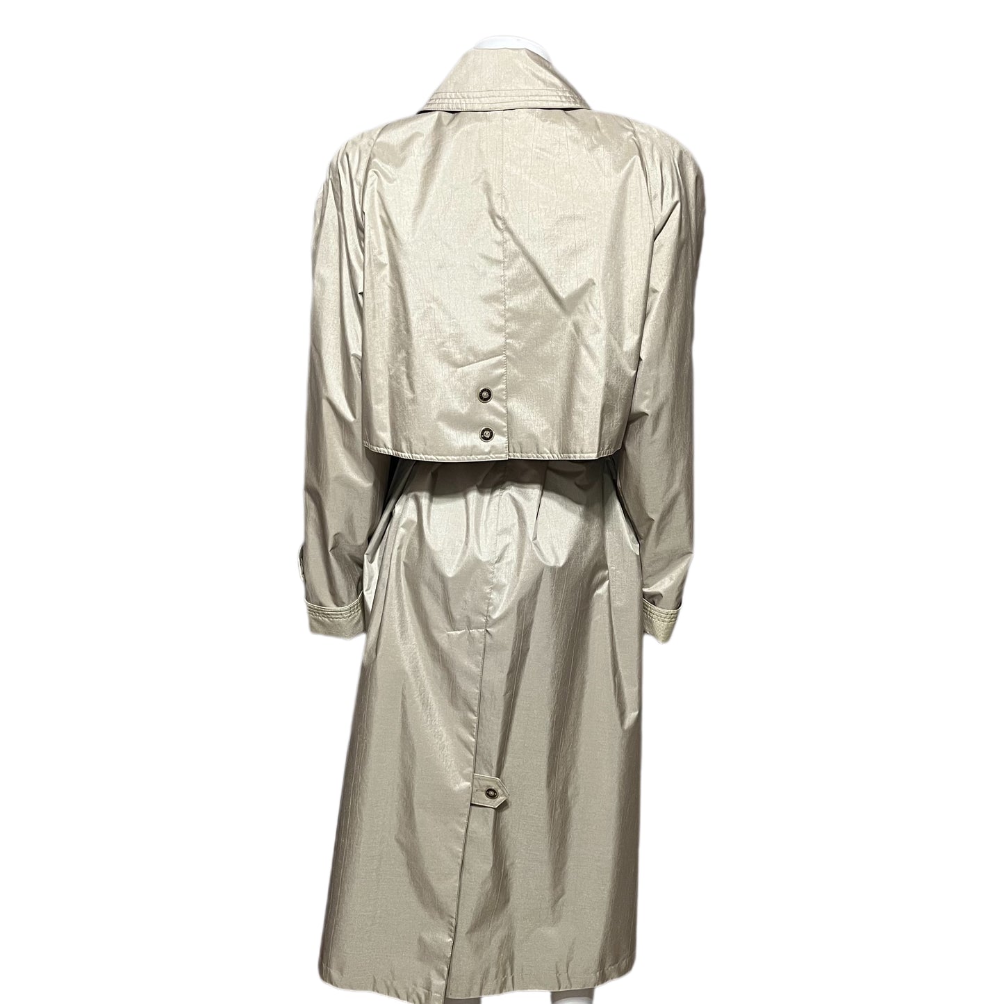 Fleet Street Champagne Longline Trench Jacket Sz-14