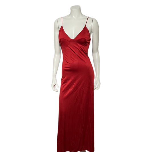 Vintage Rust Red Nightgown Sz-Small/Medium