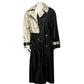 Custom Color-block Black & Champagne Rain Trench Jacket Sz-12/14