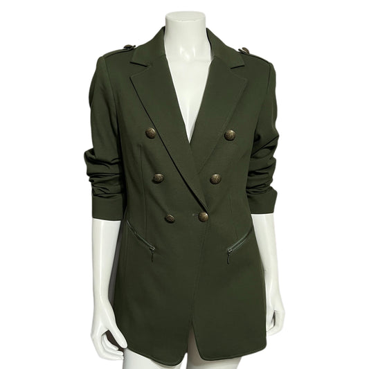 Doncaster Army Green Military Style Blazer Sz-10