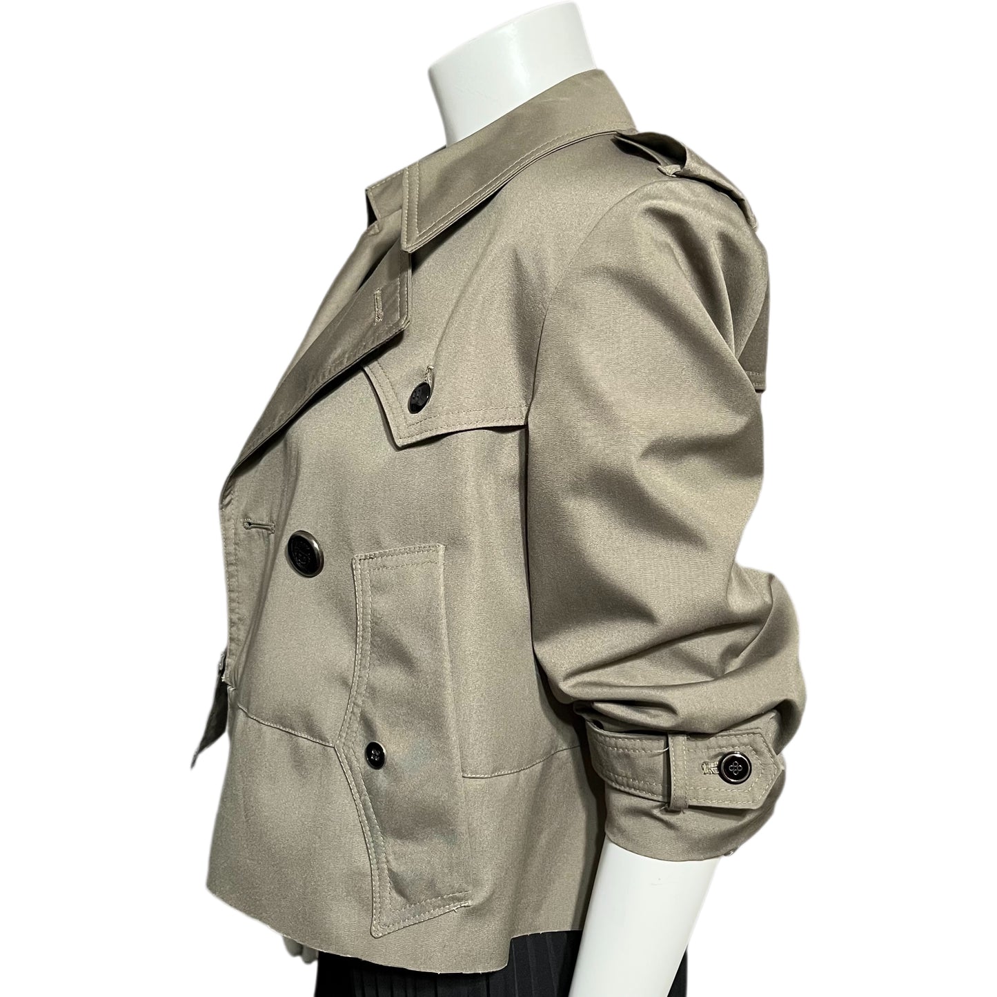 Custom Cropped Trench Jacket
